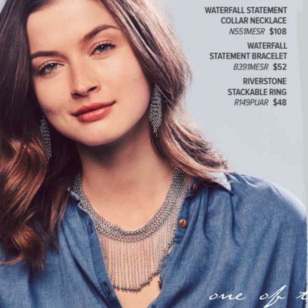 Waterfall Statement Collar Necklace - image 4